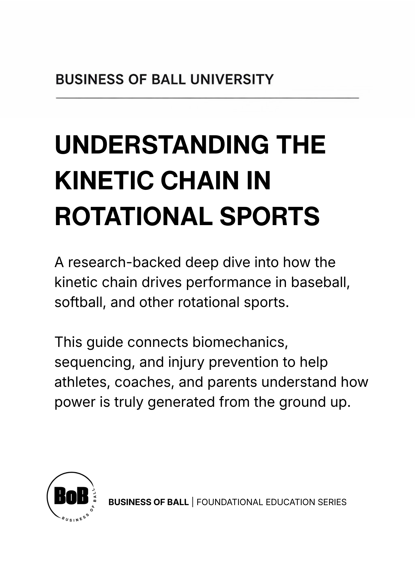 Understanding the Kinetic Chain in Rotational Athletes PDF cover